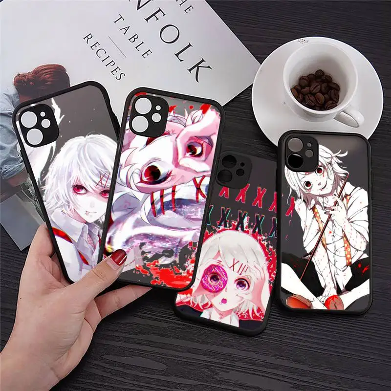 

anime JUUZOU SUZUYA Tokyo Ghouls Phone Case For iphone 12 11 8 7 plus mini x xs xr pro max matte transparent cover