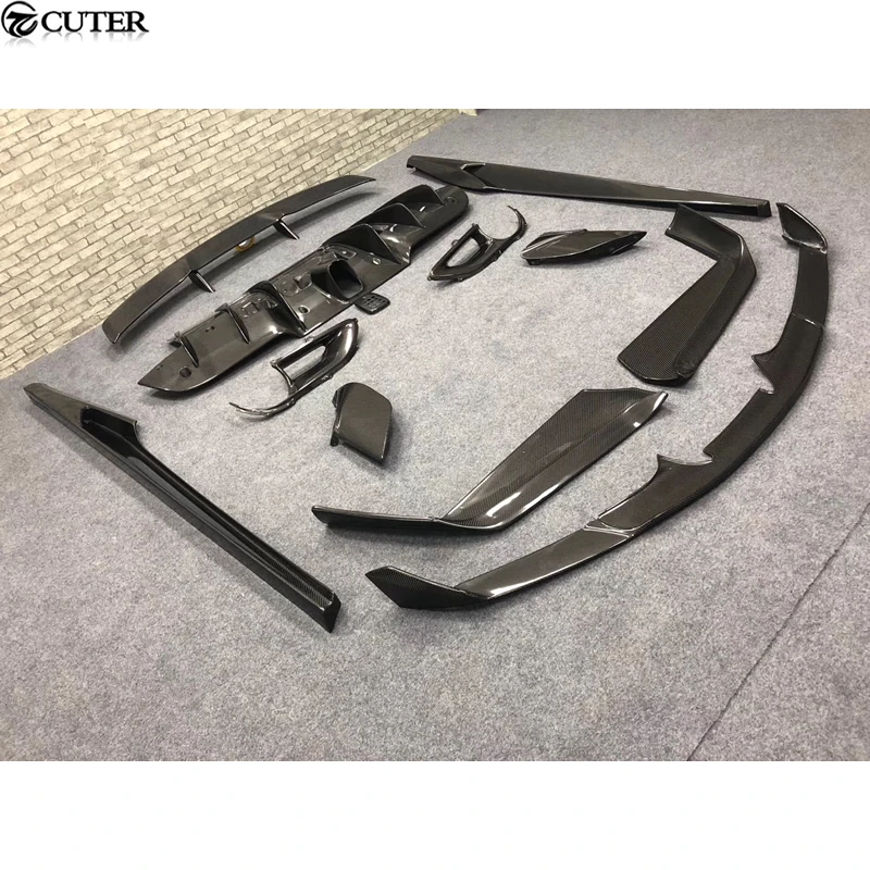 488 GTB углеродное волокно передний бампер задний спойлер диффузор Крылья для Ferrari N