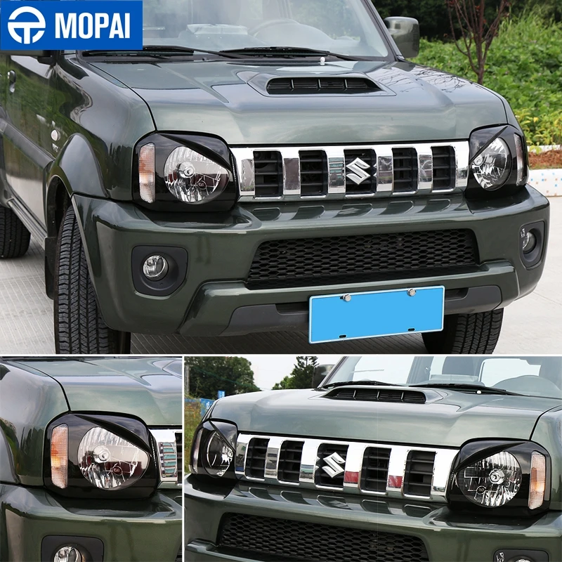 MOPAI колпаки лампы для Suzuki jimny ABS черный Автомобильный передний светильник крышка