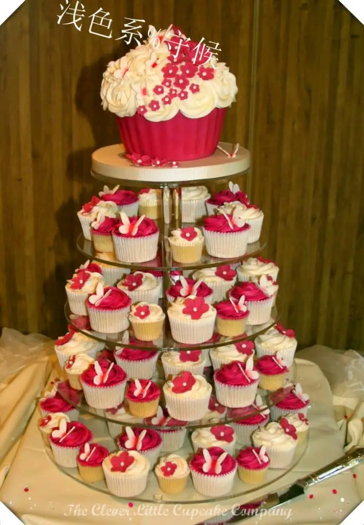 Уникальный 5 ярусов круглая дешевая акриловая подставка для кекса свадьбы | Дом и