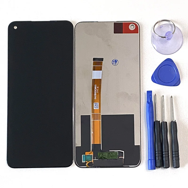 6 5 original msen for oppo realme 6s lcd display screen frametouch panel digitizer for oppo realme q2 rmx2117 display frame free global shipping