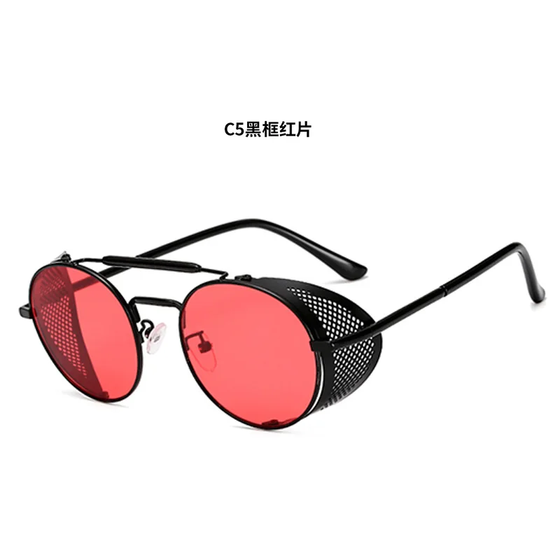 Black Red Хорошая O Для мужчин s Кроули Дэвид Теннант солнцезащитные очки Косплэй реквизит панк-очки лобовое стекло для мужчин и женщин солнцезащитные очки Для женщин Для мужчин солнцезащитные очки - Цвет: Black Red