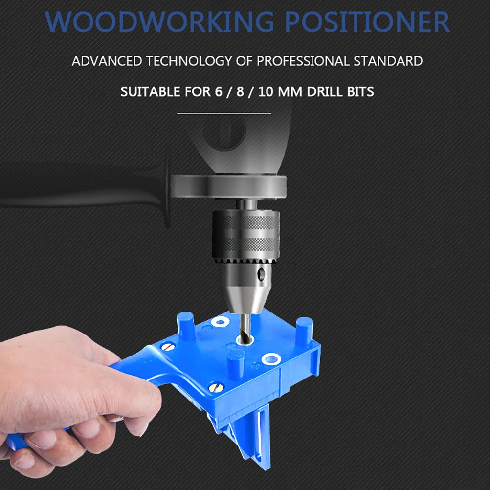 

ABS Hand Wood Punch Woodworking Locator Boards Connection Hole Locator Woodworking Tool Straight Hole Locator