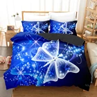 Комплект постельного белья с 3d принтом бабочек, домашний текстиль, 23 шт., декор для спальни, пододеяльник с наволочкой для взрослых и детей с животными