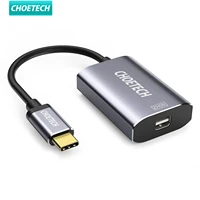choetech 4k 60hz usb c to mini dp displayport with power delivery 60w pd for surface book 2 galaxy note s9 s8 huawei mate 10