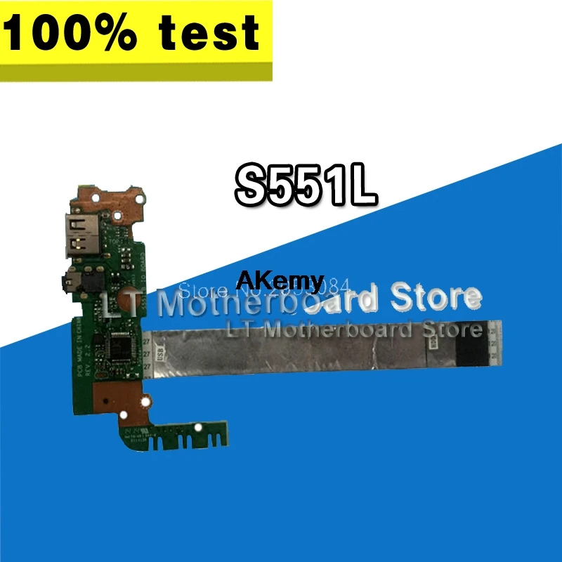 

USB IO Плата с кабелем для For Asus S551LA V551L ноутбук аудио интерфейс плата считыватель звуковых карт