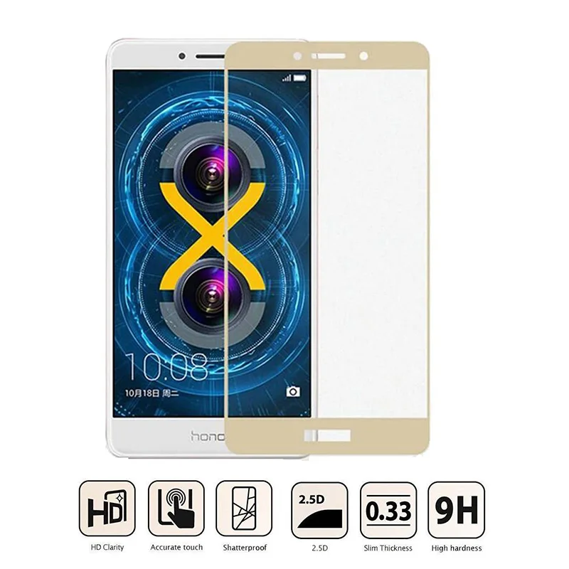 Закаленное стекло JGKK для Huawei Honor 8 Lite 7X 7C Pro 6X 6A защитная пленка 2.5D с полным