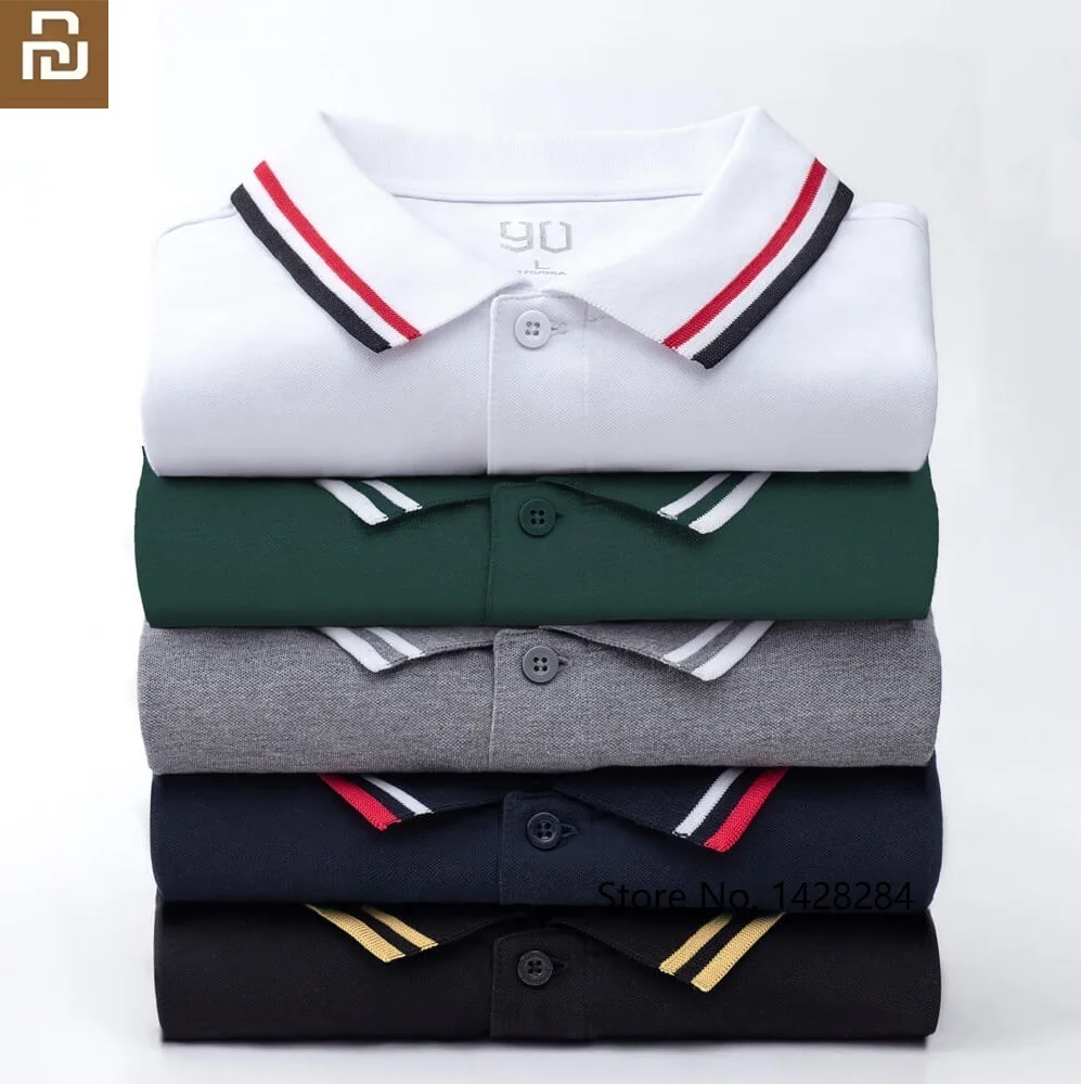 Youpin 90 забавная Мужская модная трендовая Классическая рубашка поло с отложным