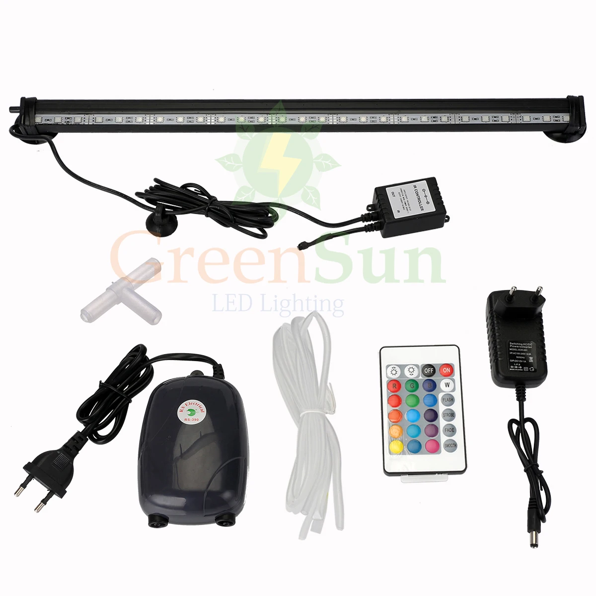 46 см подводный аквариум воздушный пузырь светильник 5050 RGB светодиодный погружной