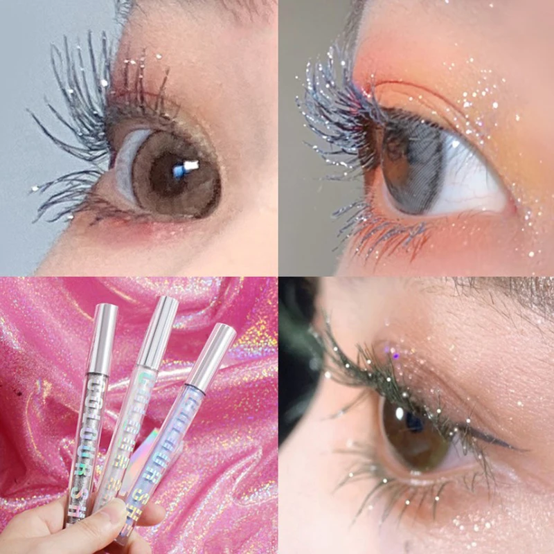 

5D Sparkling Diamond Mascara Long Lasting Waterproof Curling Eyelash Shiny Eye