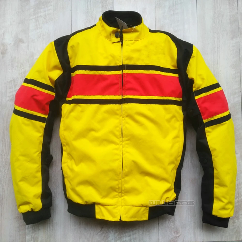 Scooter Locomotive Jackets For Yamaha Motorcycle Cotton Liner Yellow Jacket With Protector | Автомобили и мотоциклы