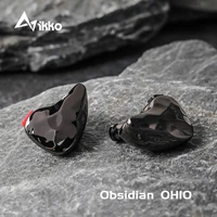 ikko obsidian oh10 knowles 33518 1ba 1 dynamic 2 way hybrid 2pin 0 78mm detachable hifi music monitor in ear earphone earbuds
