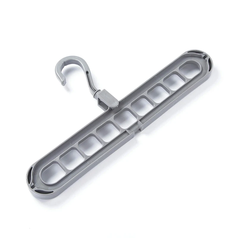 

Space Saving Pant Hangers Multi-function Folding Clothes Drying Rack Sturdy PP 9 Holes Clothes Hanger Wall for Home Accessories