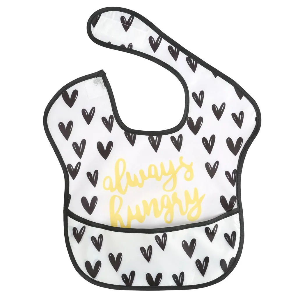 Baby Newborn Kid Infants Waterproof Stain Resistant Bibs With Pocket Saliva Towel Feeding Bib Слюнявчик Baberos Bebe | Детская