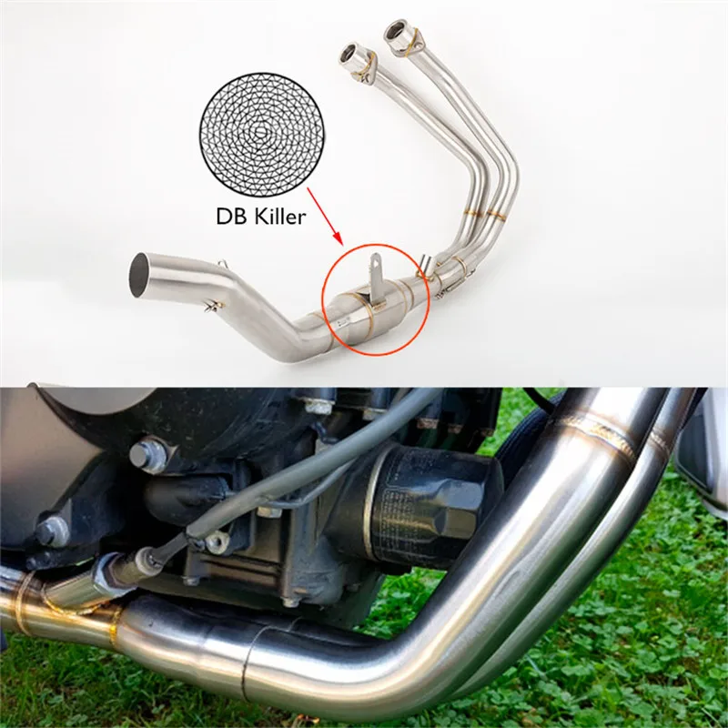 

Motorcycle CBR500 modified exhaust pipe full set of connecting pipes CB500X CBR500 CB500F CBR500R 2013-2019 with DB Killer
