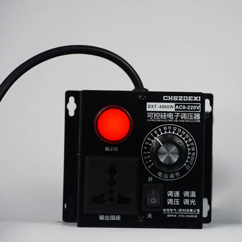 

SCR Electronic Voltage Regulator AC220V 4000W Temp. Motor Fan Speed Controller