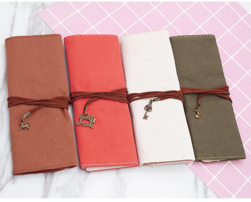 Женская сумка для кистей макияжа чехол карандаша держатель рулон канцелярские