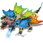 2021 4 в 1 серии Mecha Jungle Overlord Demon Dragon Fightar, сезон 13, классические модели, наборы кирпичей, детские наборы ТВ