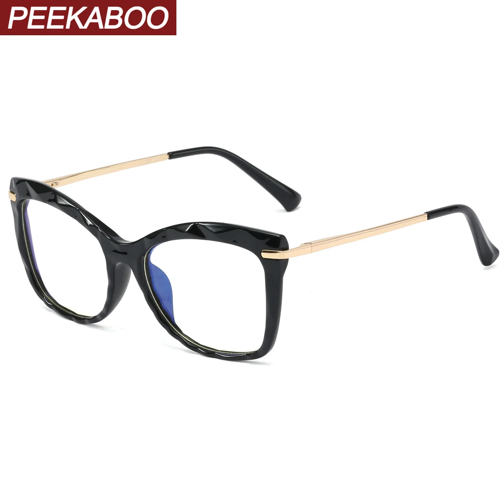 Прозрачные очки кошачий глаз Peekaboo оправа для оптических очков с защитой от