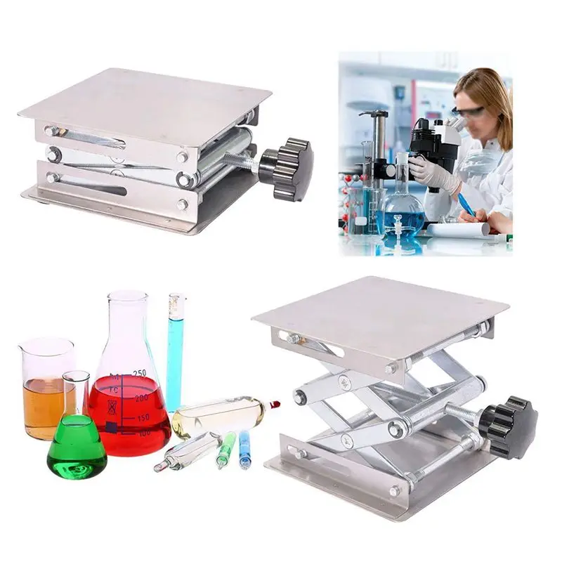 Scientific Lab Jack-100x100 мм лабораторная подставка из нержавеющей стали Настольная стойка
