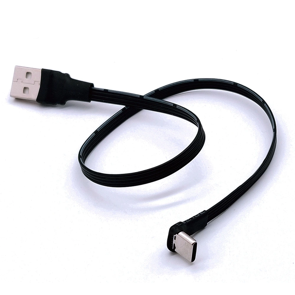 

5CM-100CM Ultra-dünne ellenbogen typ-c daten kabel draht USB 2,0 doppel ellenbogen ladegerät po kurzfristige tragbare und univer