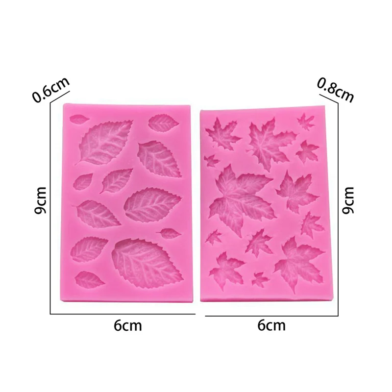 

Maple Leaf And Leaves Mold Silicone DIY Truck Key Ring Epoxy Resin Mold Craft Custom Keychain Chocolate Fondant Cake Decorating