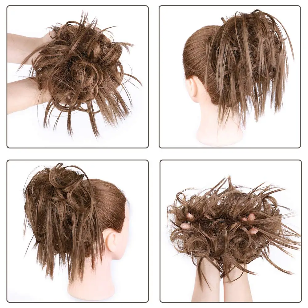 Синтетический шиньон для конского хвоста эластичная лента волос прямой