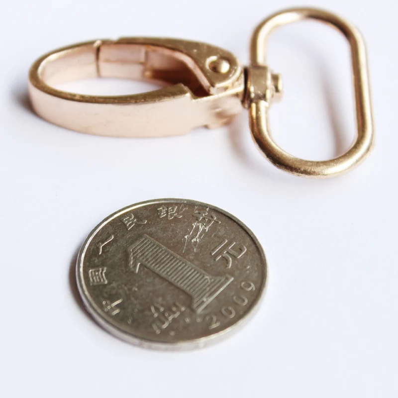 

2PCS Metal Snap Hook Swivel Eye Trigger Clip Clasp For Leather Craft Bag Strap Belt Webbing gold/silver/Black