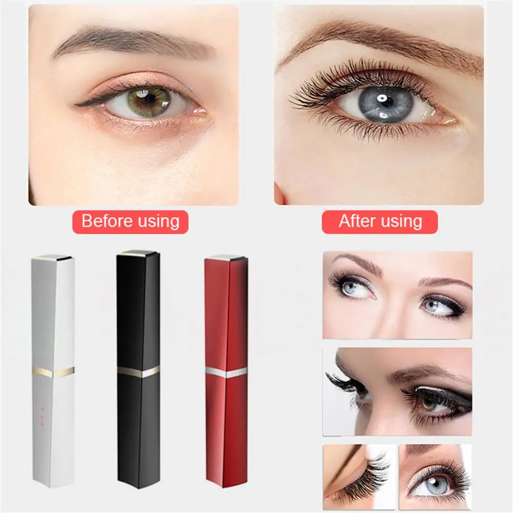 

Electric Heated Eyelash Curler Pen USB Rechargeable Long Lasting Eye Lash Curler Makeup Curling For Women Eyelash Curler