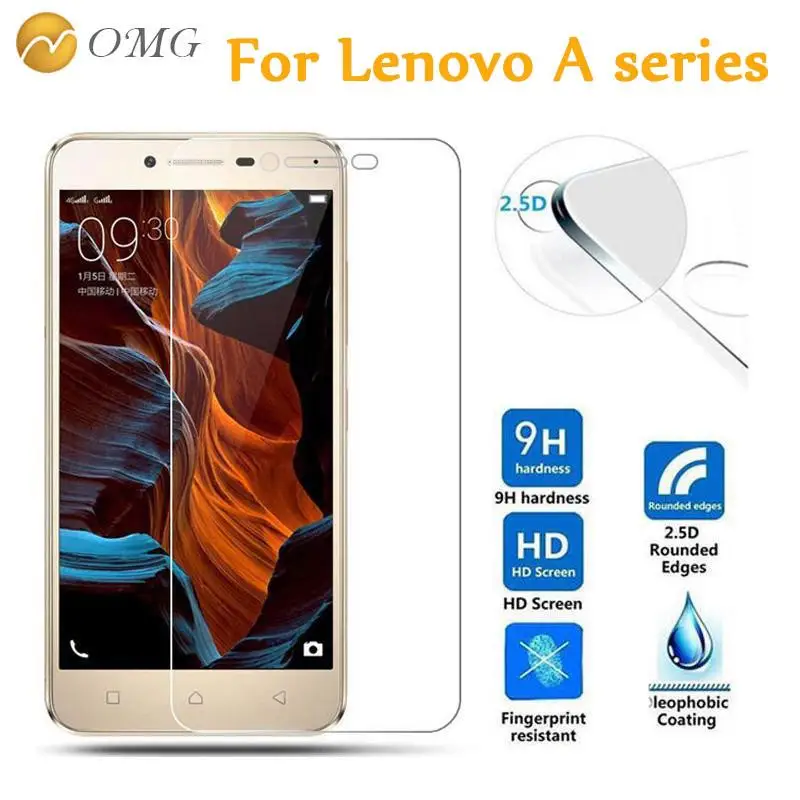Защитное закаленное стекло OMG для lenovo A6010 A5000 A536 A606 A7000 A8 A806 A850 A916|Защитные стёкла и