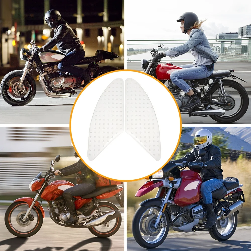 

1 Pair Motorcycle Gas Tank Protector Fuel Tank Stickers Motor Tank Knee Pad