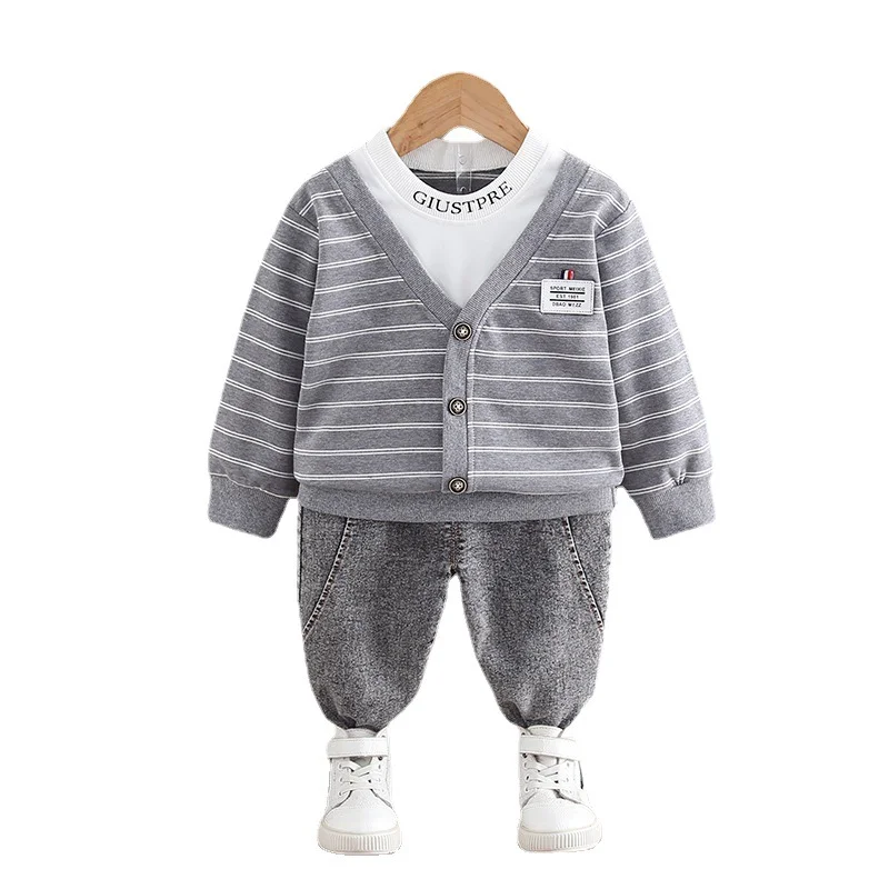 

New Autumn Baby Boys Clothes Suit Spring Children Fashion T-Shirt Pants 2Pcs/Sets Kids Sportswear Toddler Cotton Casual Clothing