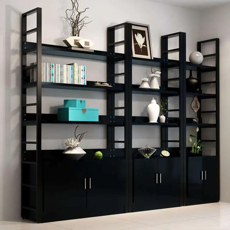 

Simple Steel And Wood Bookshelf Simple Shelf Living Room Bookcase Combination Storage Shelf Floor Storage Shelf Iron Art Customi