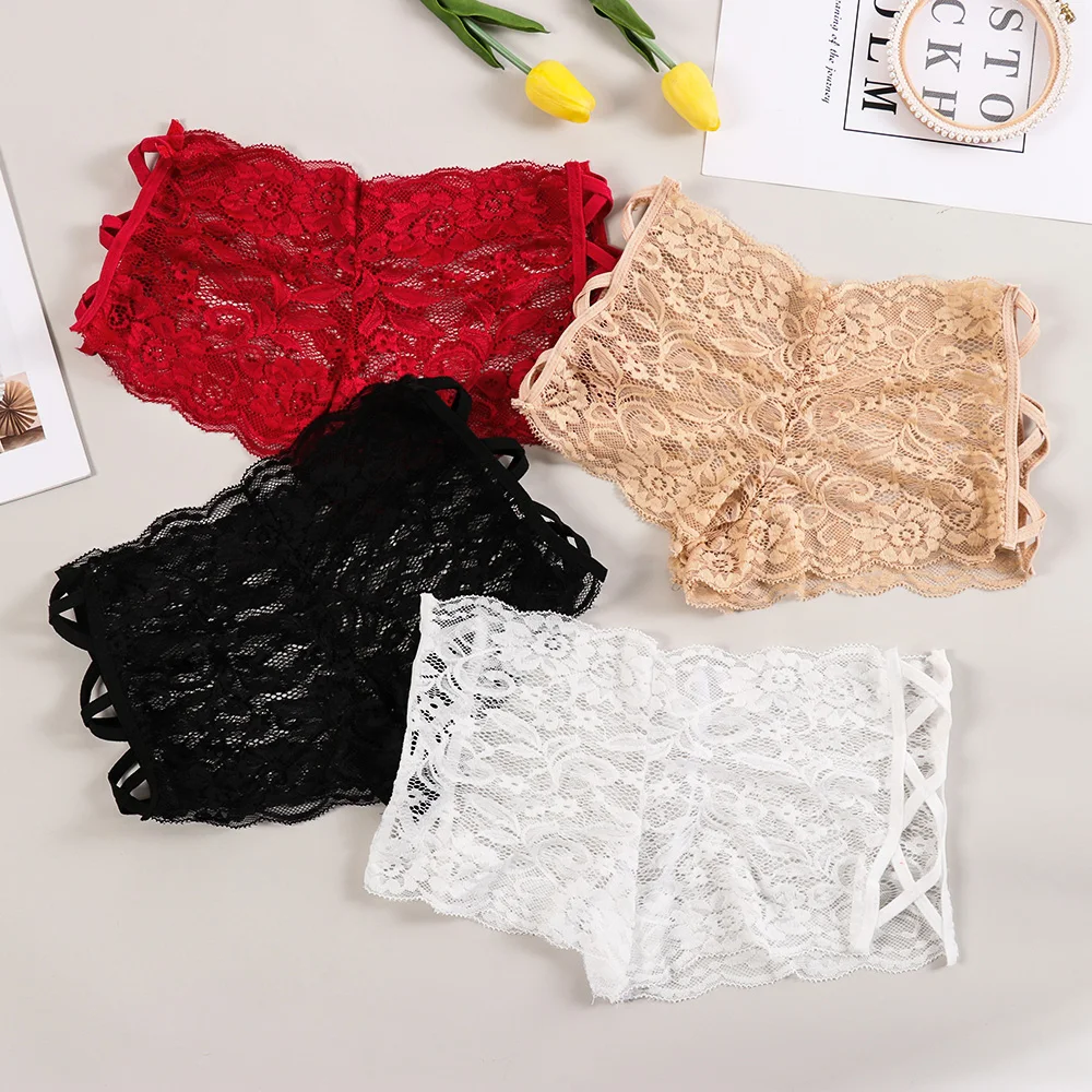 Женское нижнее белье больших размеров сексуальные кружевные ажурные трусы