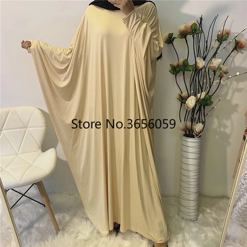 Дубай Abaya Молитвенное платье мусульманский женский длинный рукав летучая мышь