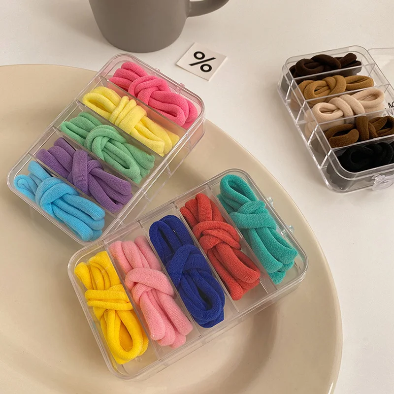 

25Pcs/Bag Girls Elastic Hair Bands Children Rubber Band Headwear Kids Ponytail Holder Cute Sweet Hair Accessories Ornaments Gift