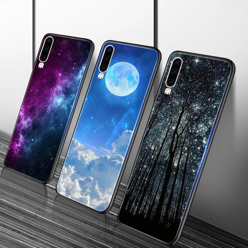Черный матовый чехол для Huawei P Smart 2018 2019 черный мягкий силиконовый из ТПУ 2020 2021