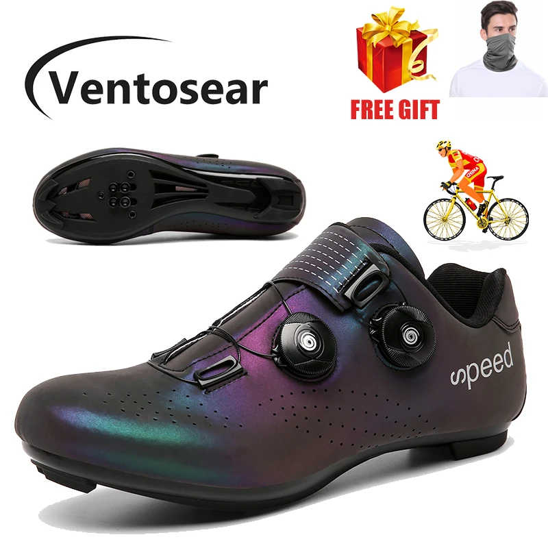 

Ventosear Men 2021 Professional MTB Mountain Race Cycling Shoes Male Spring Flat Spinning Sneakers Women New SPD Road Bike Shoes