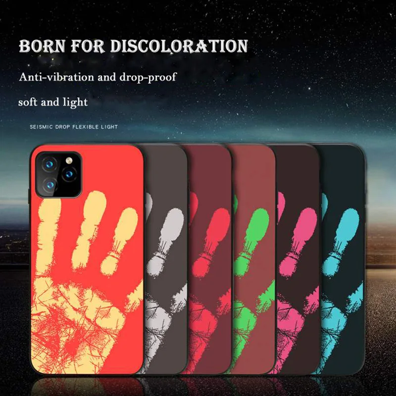 

Thermal Heat Induction Case On For Xiaomi Poco X3 Pro F3 Mi 11 10T 9 Lite Redmi K40 9A 9C Note 10 10S 9S 9 8 Discoloration Cover