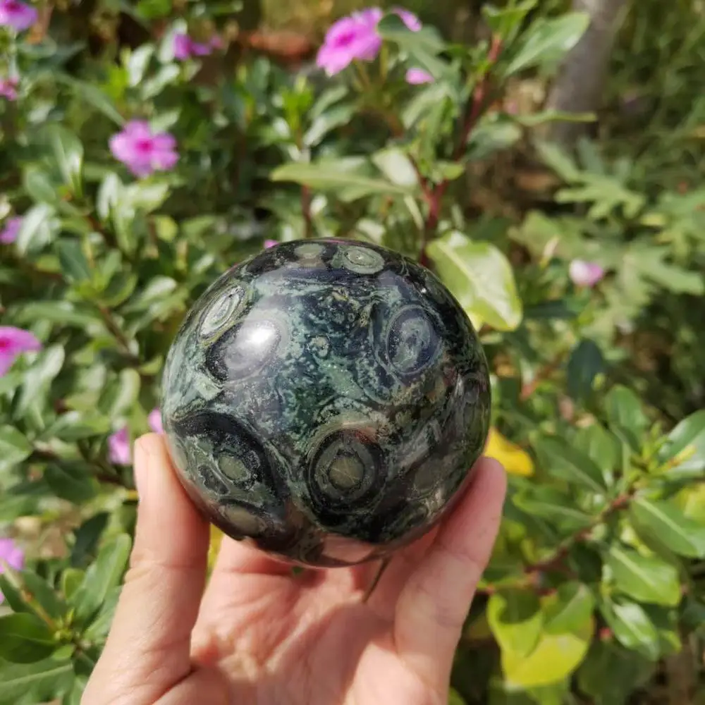

60~70cm Natural gemstone sphere Malachite Stone Crystal Balls Kambaba Jasper sphere
