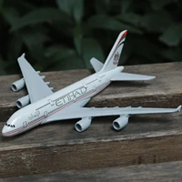 u a e etihad airways a380 aircraft alloy diecast model 15cm aviation collectible miniature souvenir ornament with stand