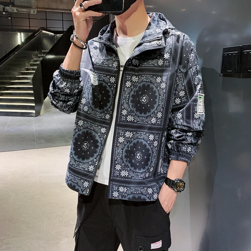 Palid курточка бомбер для мужчин с капюшоном на весну верхняя одежда ветровка