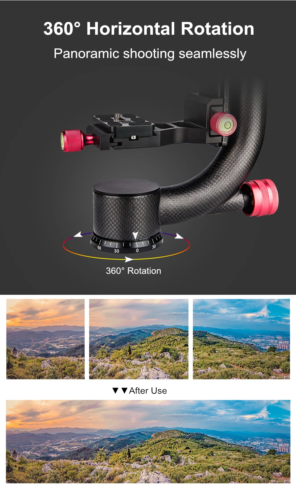 Viltrox VH-20 Pro Heavy Duty из углеродного волокна штатив-Трипод стабилизатор главный Quick Release Plate для телеобъектив фотографии птица