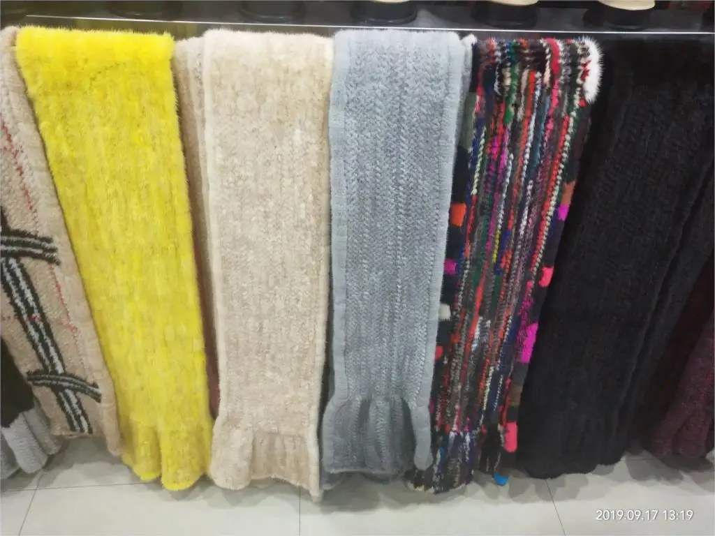ZDFURS* женский шарф из меха норки ручной вязки, модный мех норки, глушитель, Роскошный натуральный мех норки, грелка для шеи, женский меховой палантин