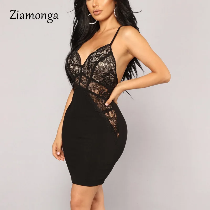 Ziamonga, летнее сексуальное платье, женское, с глубоким вырезом, с вырезами, облегающее, кружевное платье, вечерние, Клубная одежда, Мини, Бандажное платье, vestidos robe Femme