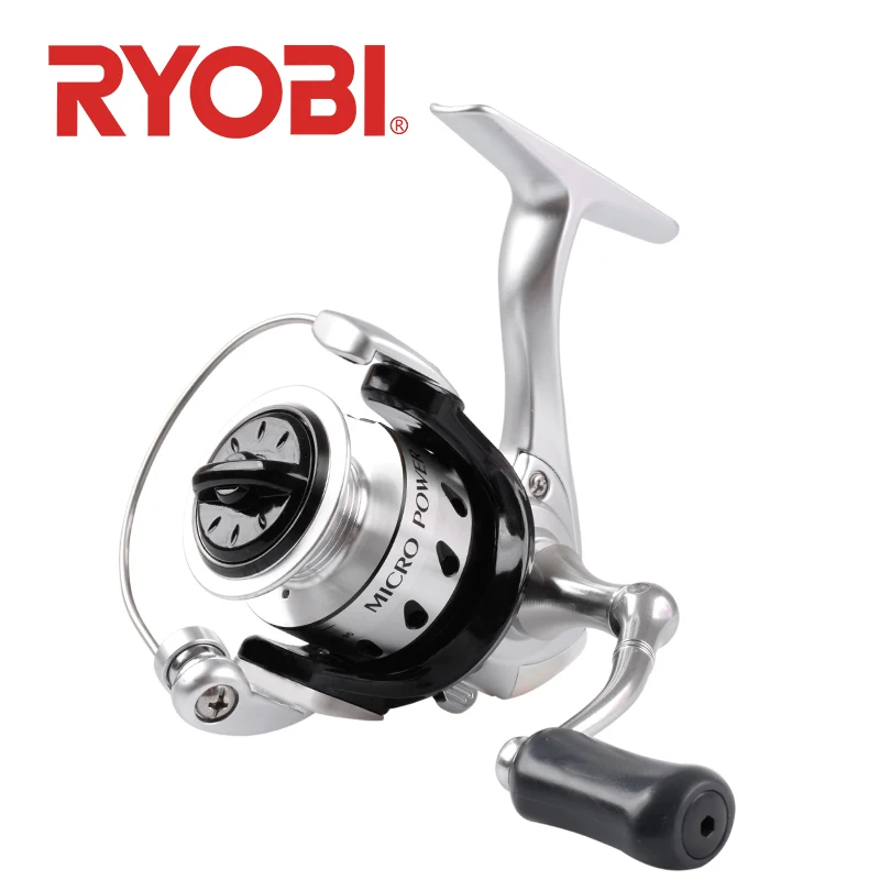 RYOBI MICRO POWER 500/800 Fishing Spinning Reel 3+1BB Gear Ratio 5.2:1 Max Drag 3kg Metal Power Handle Reel Fishing Wheel Coils