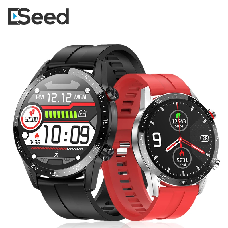 ESEED 2020 L13 Смарт часы Bluetooth вызова ЭКГ фитнес трекер для измерения сердечного ритма
