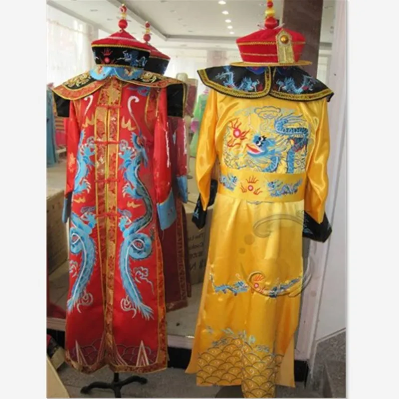 Disfraz de emperatriz China Qing para hombre, disfraz de emperatriz para mujer, disfraz de Reina, fotografía antigua