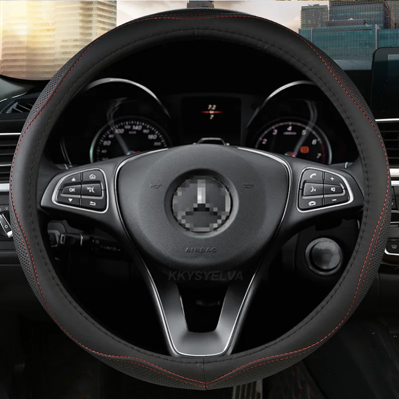 

Кожа из микрофибры для Mercedes Ben AMG, 38 см, модели A C CLA E GLA GLC GLE S B CLS, аксессуары класса