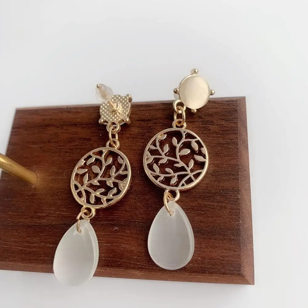 Новые золотые серьги Модная бижутерия свадебные вечерние Ки Женские аксессуары